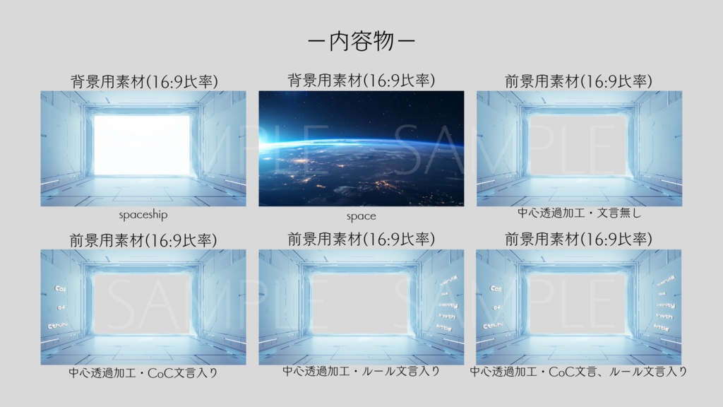 【ココフォリア部屋素材】spaceship🚀CoC用ルール差分付