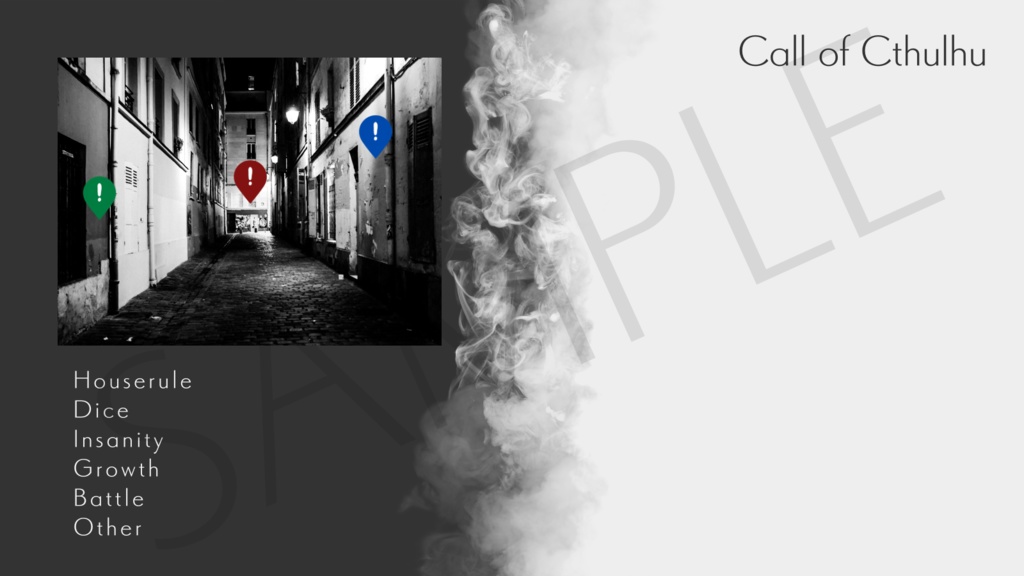 【ココフォリア部屋素材】2タイプ-smog🌨CoC用ルール差分付