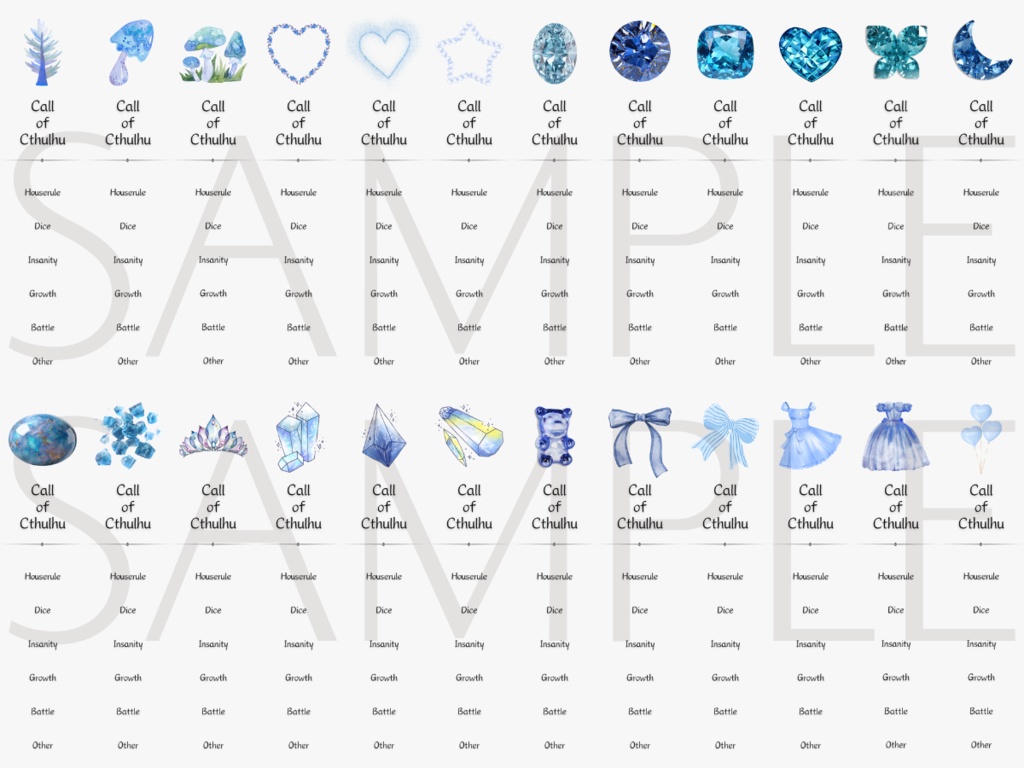 【ココフォリア部屋素材】bluedream系ルール素材100種類♥