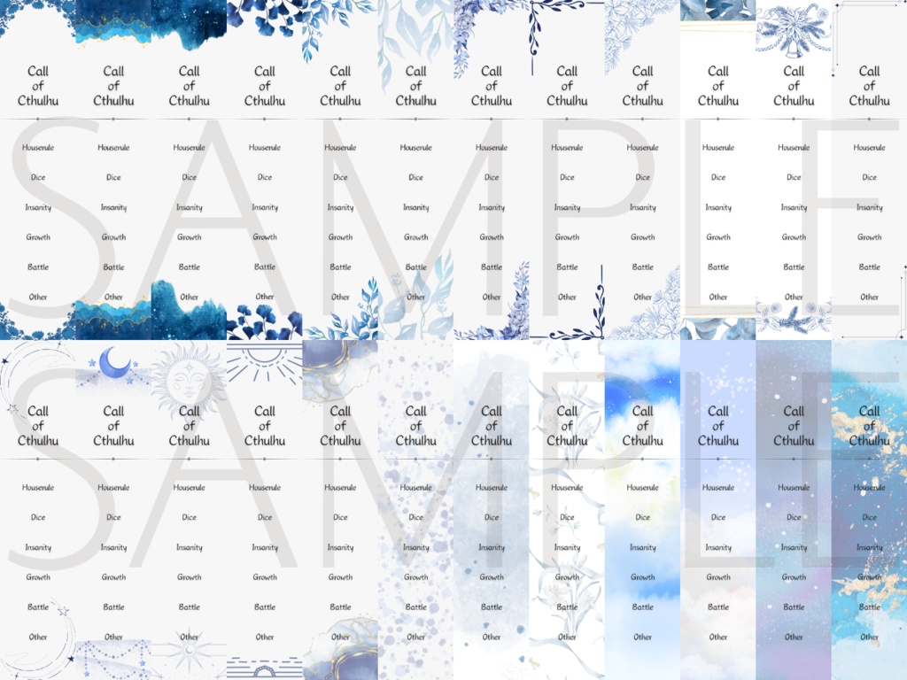 【ココフォリア部屋素材】bluedream系ルール素材100種類♥