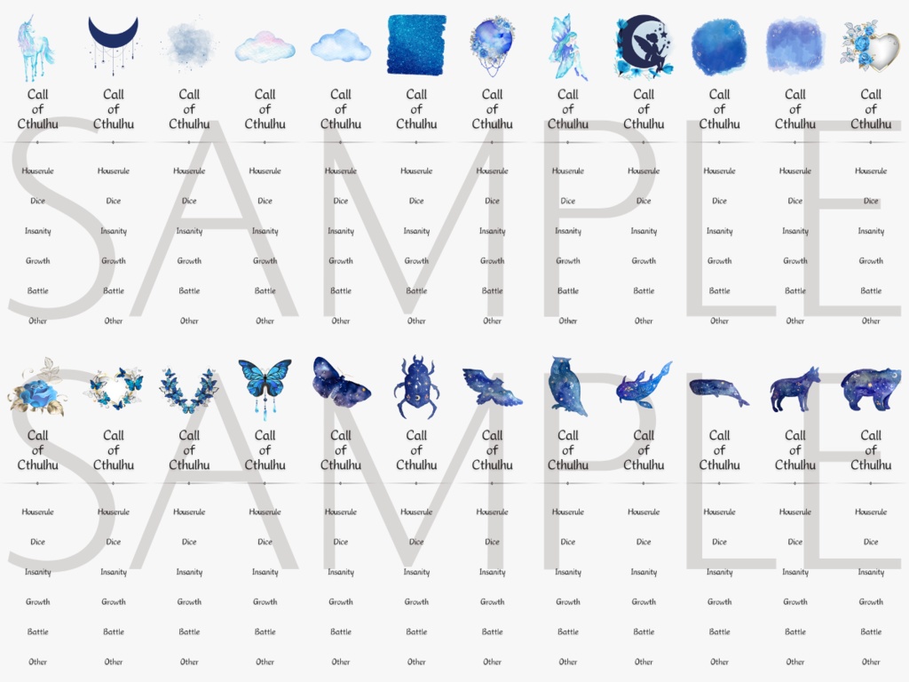 【ココフォリア部屋素材】bluedream系ルール素材100種類♥