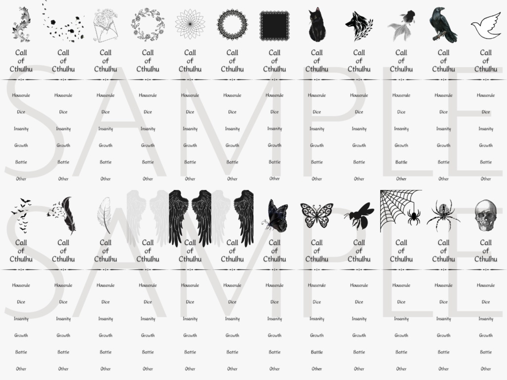 【ココフォリア部屋素材】1000枚超!CoCルールバーおまとめセット