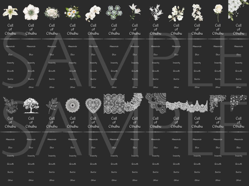【ココフォリア部屋素材】1000枚超!CoCルールバーおまとめセット