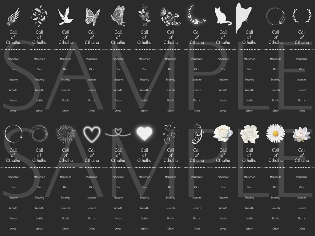 【ココフォリア部屋素材】1000枚超!CoCルールバーおまとめセット