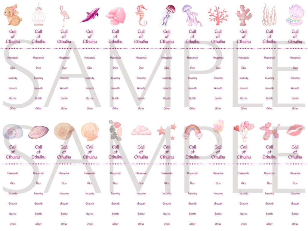 【ココフォリア部屋素材】1000枚超!CoCルールバーおまとめセット