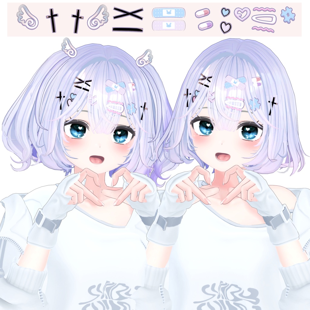 Angel Bob hair (VRC用)