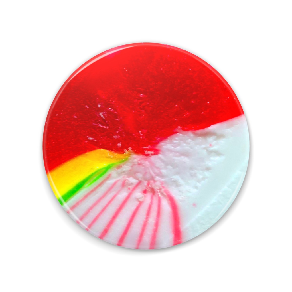 赤オクチュンダン(韓国の伝統の飴) 手鏡 red Okchundang (Korean traditional candy) heart mirror