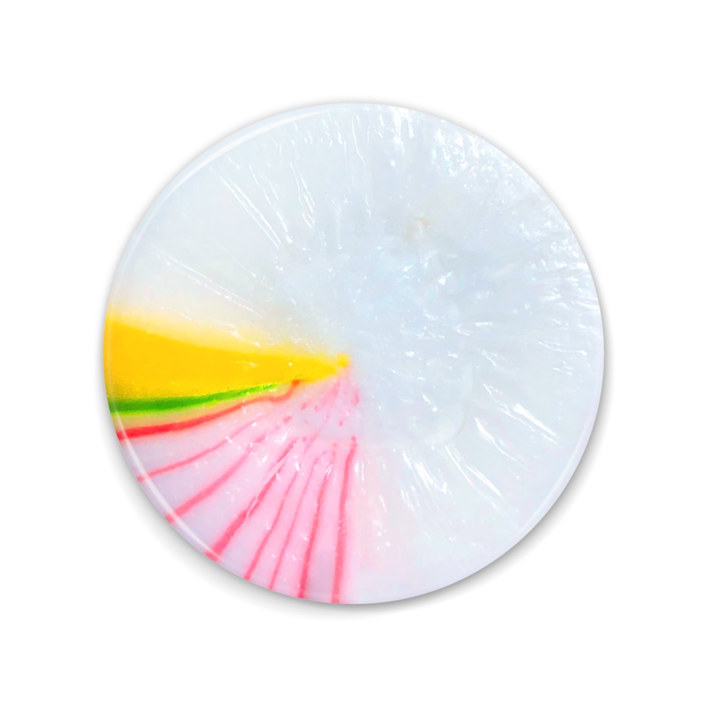 白オクチュンダン(韓国の伝統の飴) 手鏡 white Okchundang (Korean traditional candy) mirror