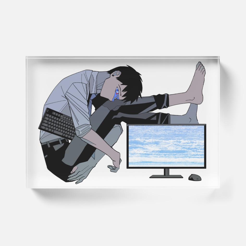 イラスト「自由」 アクリルブロック Illustration 「Freedom」 acrylic block