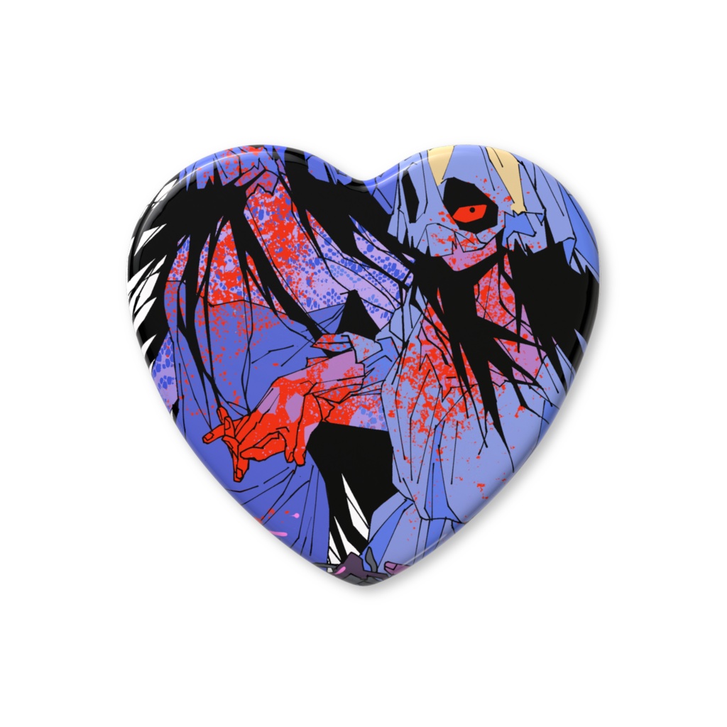 イラスト「約束」 ハートバッジ Illustration 「Promise」 heart badge