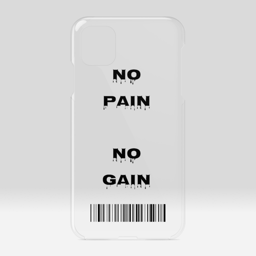 No pain No gain ／ iPhone11 clear case