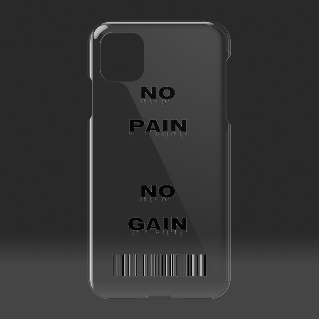 No pain No gain / iPhone11 clear case
