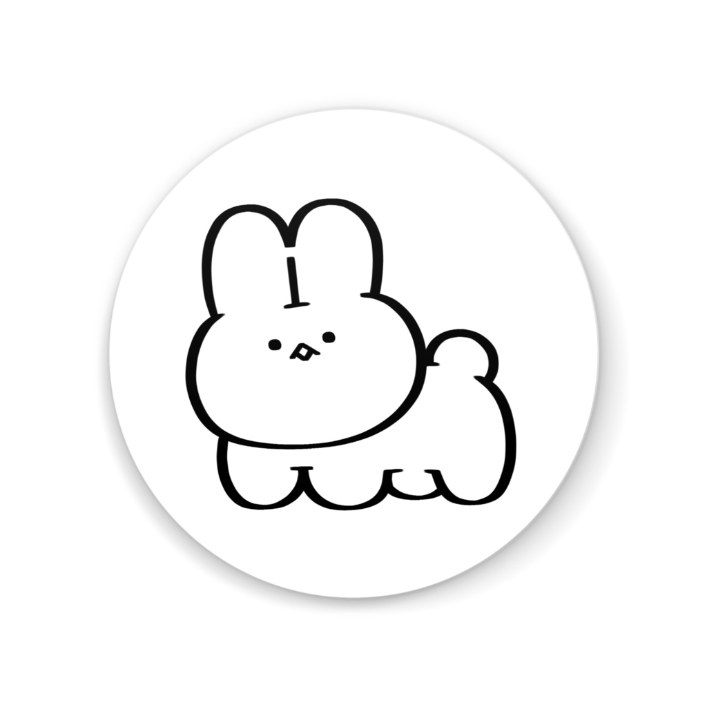 びっくりうさぎの缶ミラー