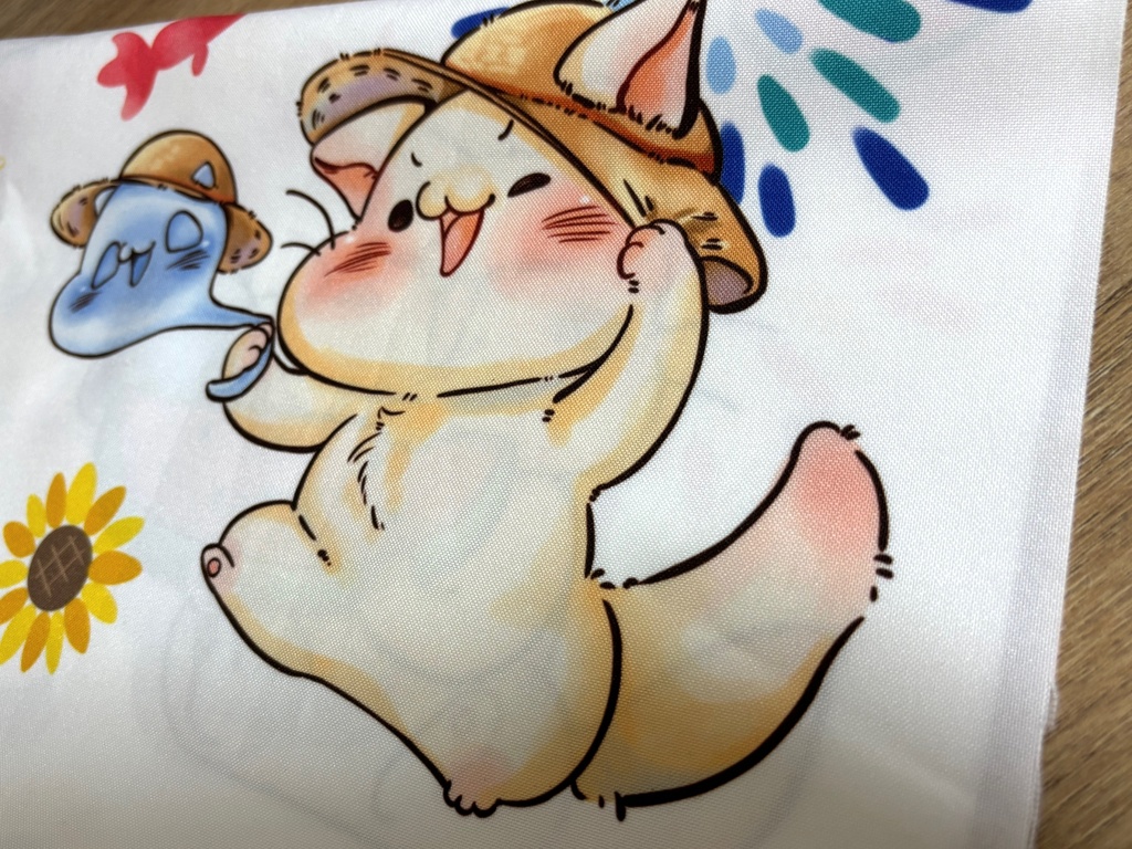 ぬけねこ手ぬぐい