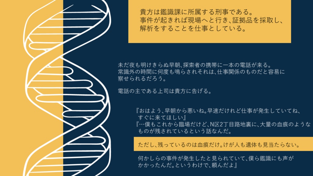 【CoC】ヴィクティムの器【警察/鑑識向けシナリオ】