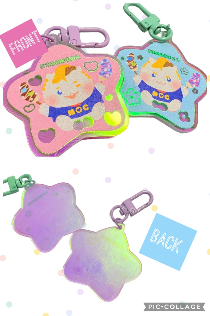 キラキラはむちゃん🟡🟡アクリルキーホルダー