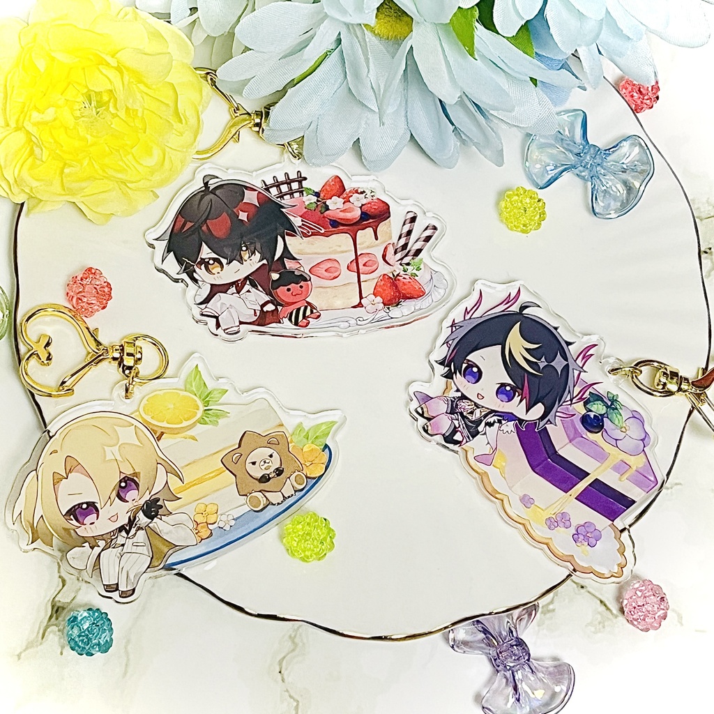 🍰Luxiem アクリルキーホルダー🫖