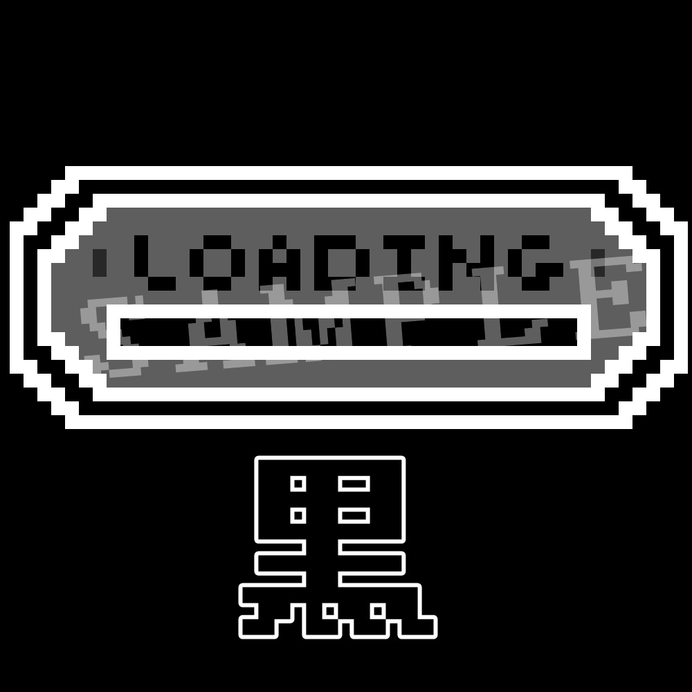 動く配信画面素材(ドット絵LOADING)