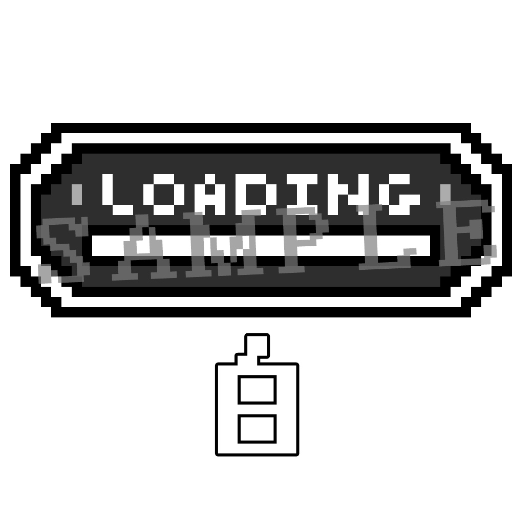 動く配信画面素材(ドット絵LOADING)