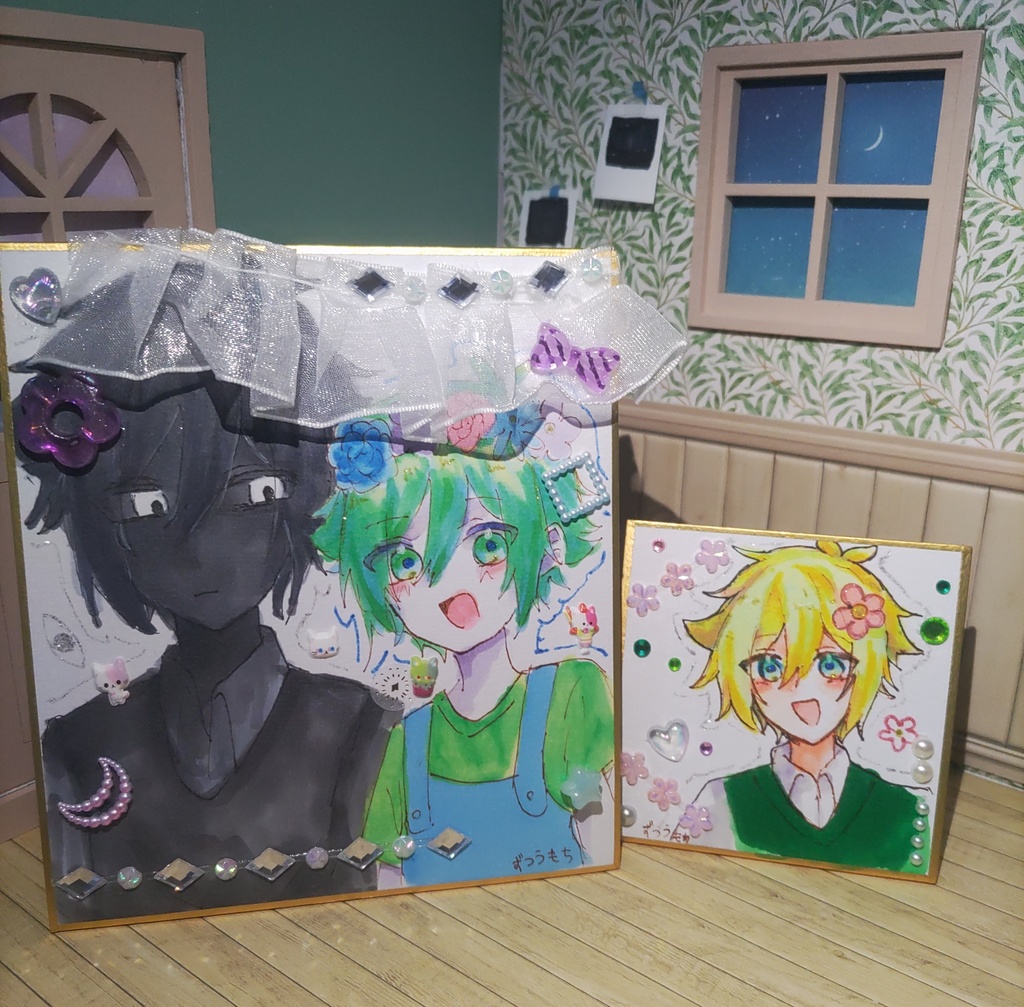 てがき色紙
