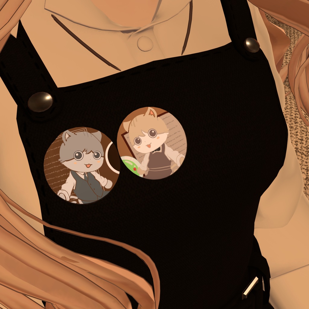 クリスマス記念無料配布-黒猫亭缶バッジ-