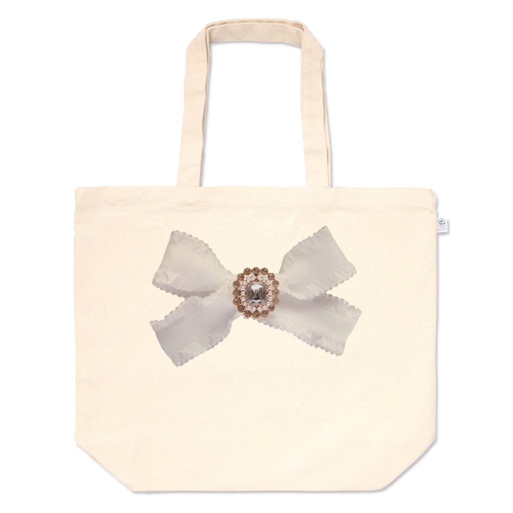 《white》ribbon&bijou/トートバッグ