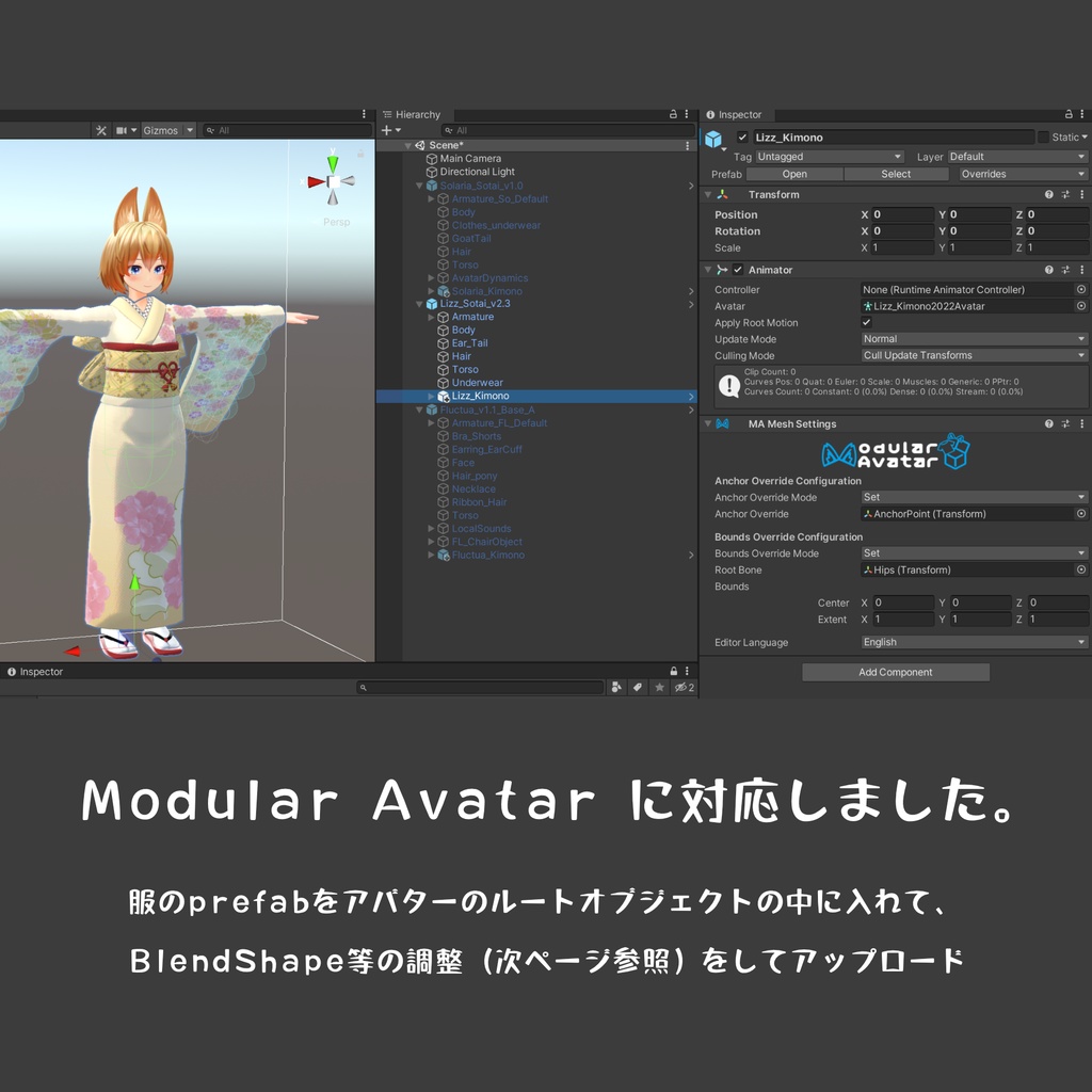 着物2022~2024 LizzSigma, Fluctua, Solaria対応