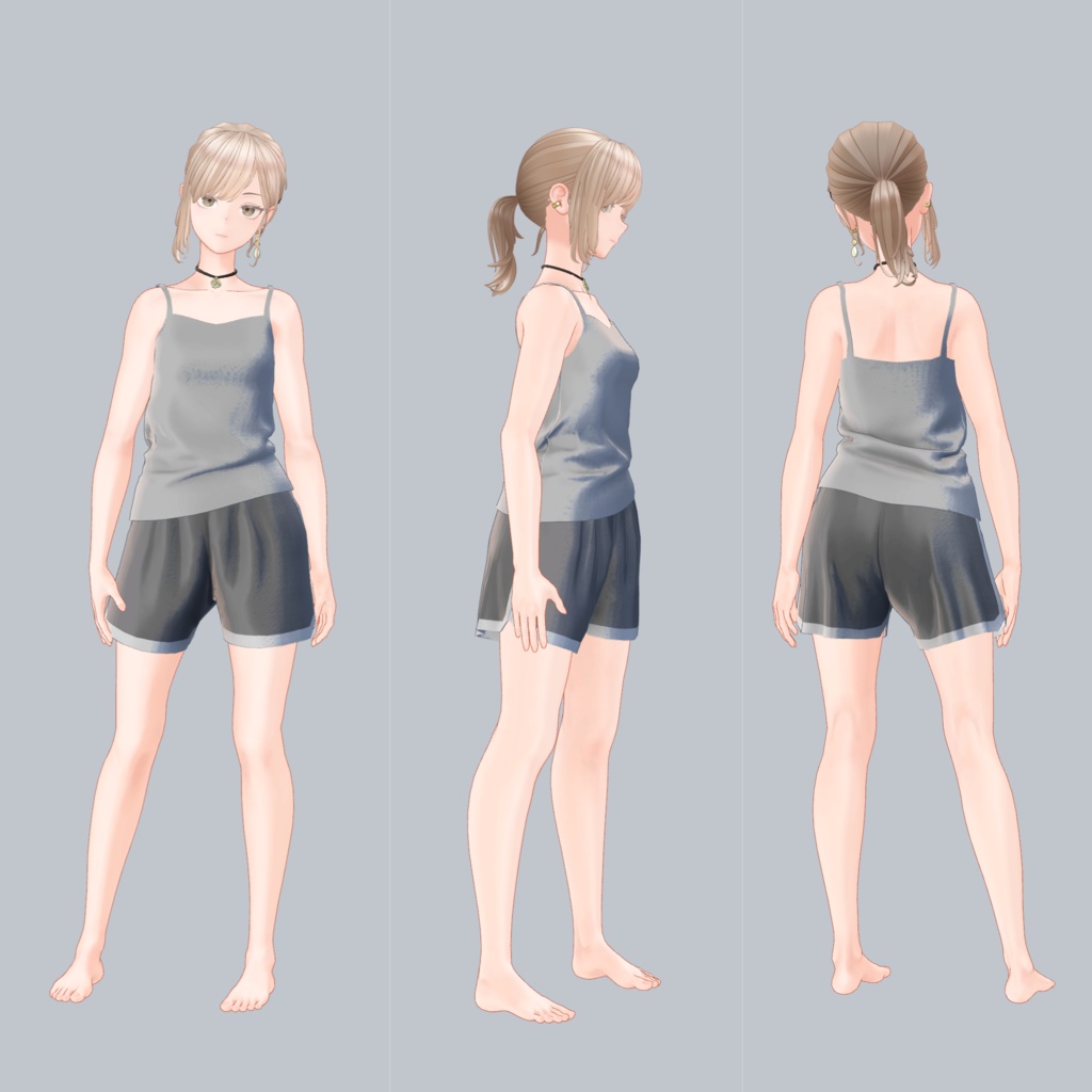 Fluctua専用衣装3Dモデル「Fluctua - Room Wear」