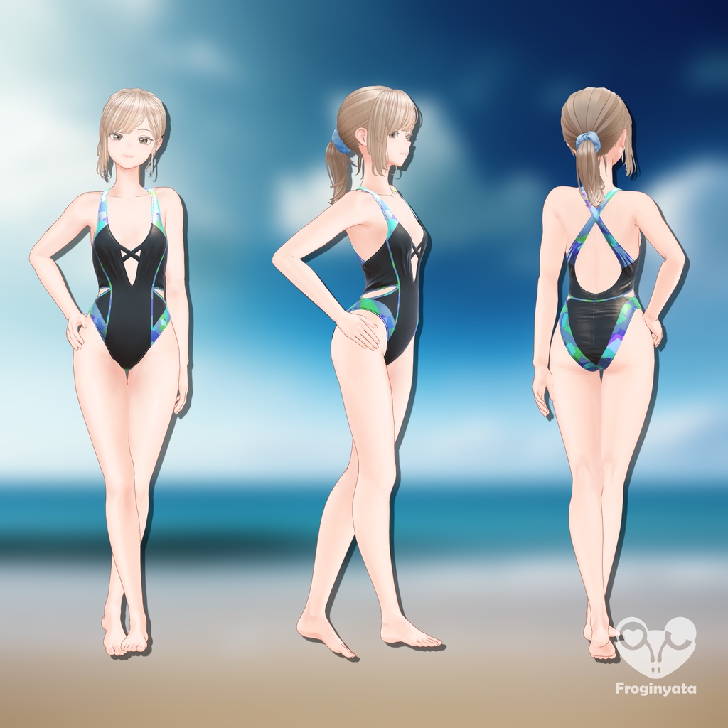 Fluctua対応衣装3Dモデル「Fluctua - Swimsuit」