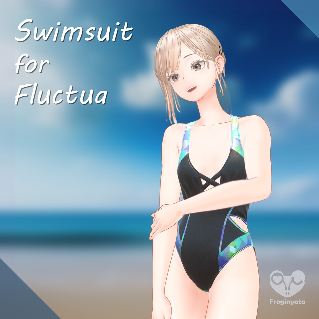 Fluctua対応衣装3Dモデル「Fluctua - Swimsuit」