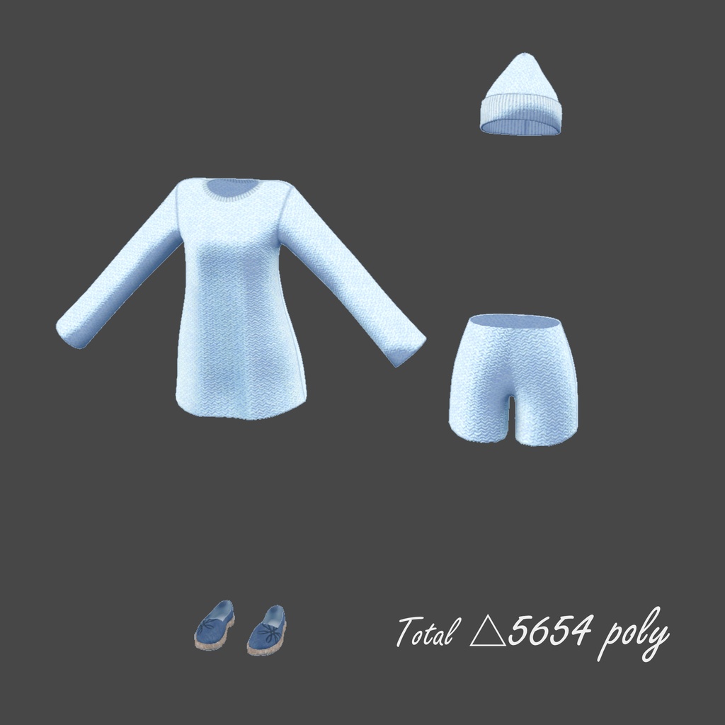 【無料】Fluctua対応「ゆったりセーター」- Fluctua Sweater -