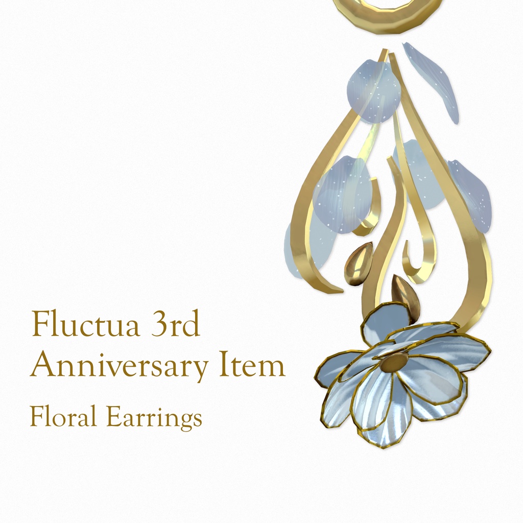 Fluctua 3rd Anniversary Item - Floral Earrings