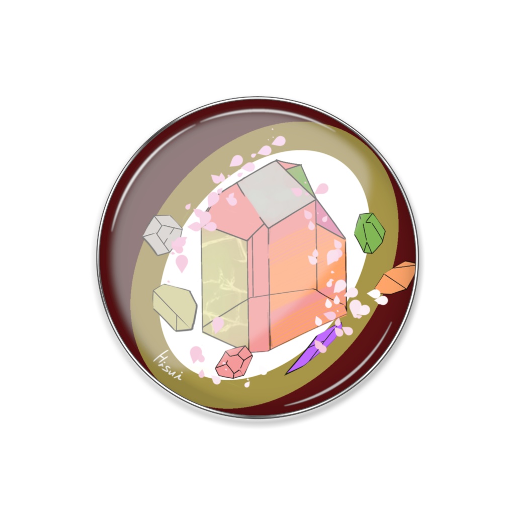 春イメージ鉱石ピンバッジ