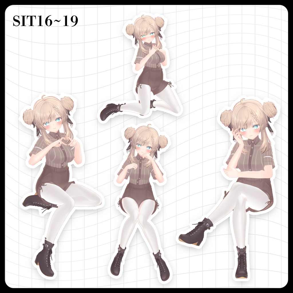 ☕【FREE】撮影向けPOSE Set 50種