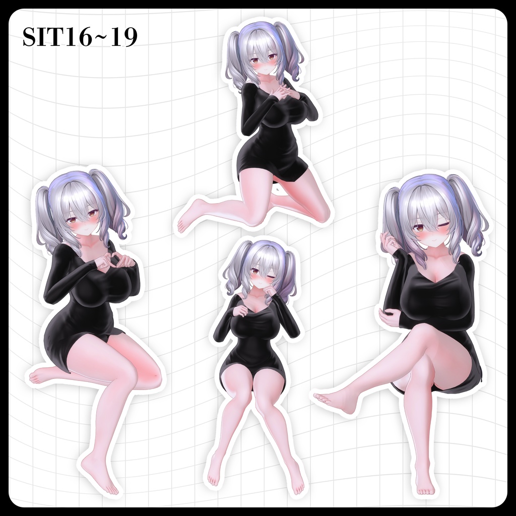 ☕【FREE】撮影向けPOSE Set 50種