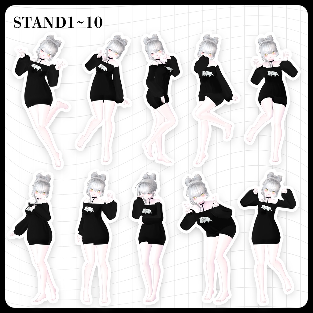 ☕BlackFridaySALE▸20%OFF【FREE】撮影向けPOSE Set 50種