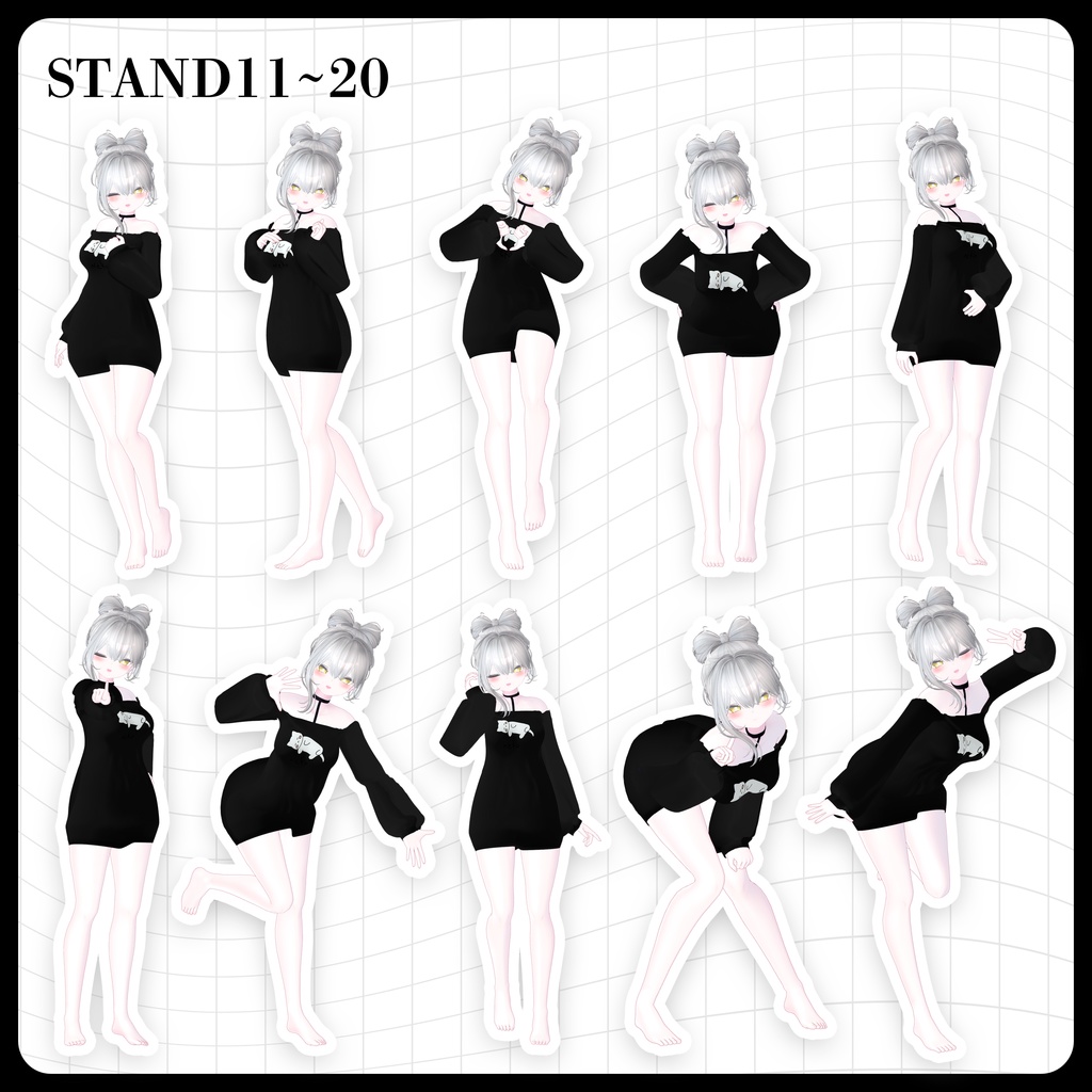 ☕BlackFridaySALE▸20%OFF【FREE】撮影向けPOSE Set 50種