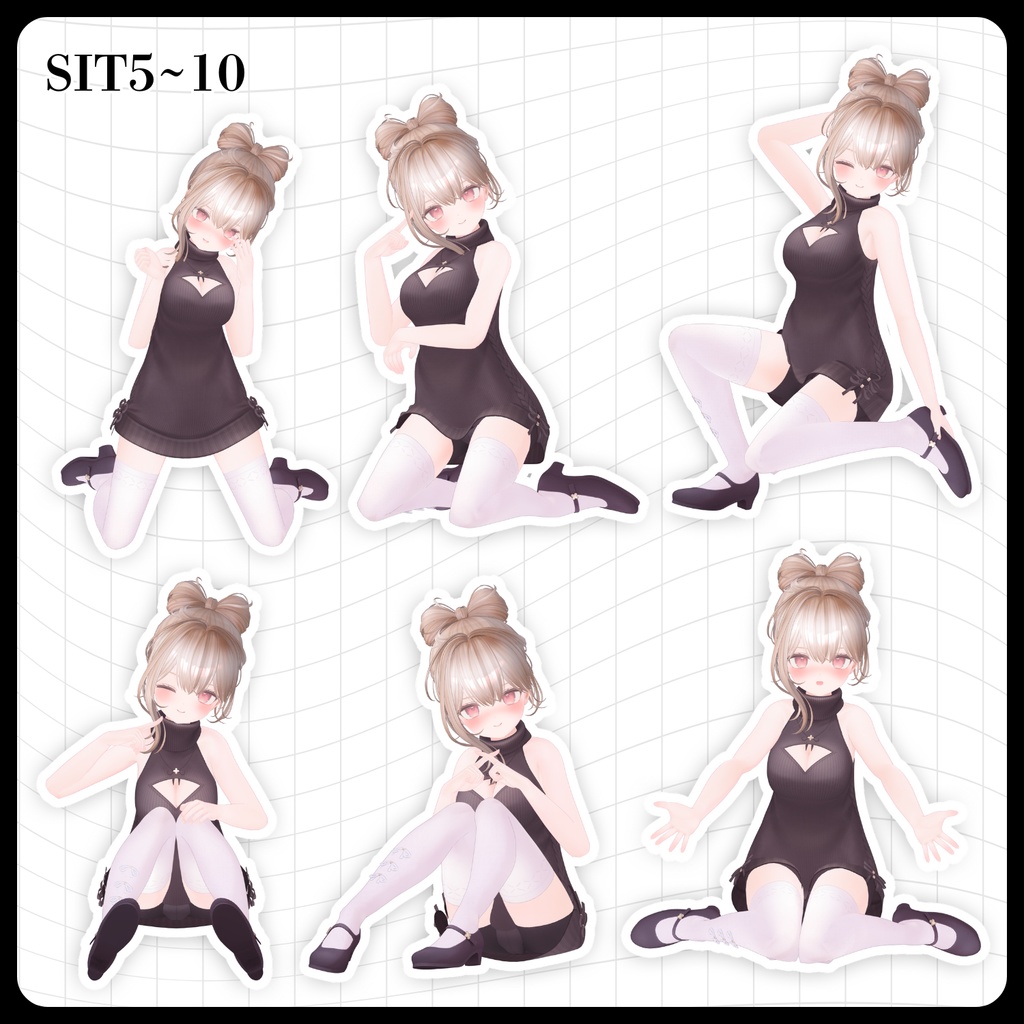 ☕【FREE】撮影向けPOSE Set 50種