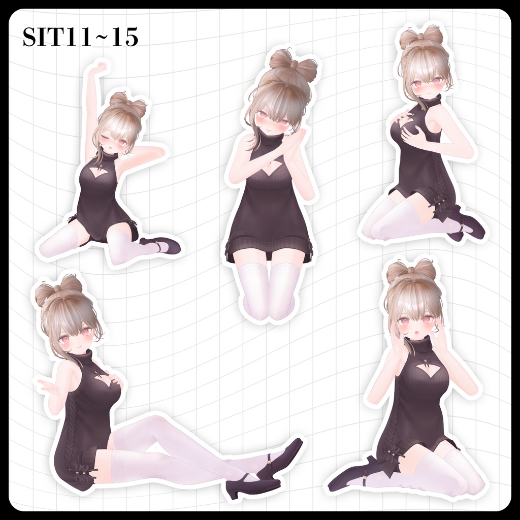 ☕【FREE】撮影向けPOSE Set 50種