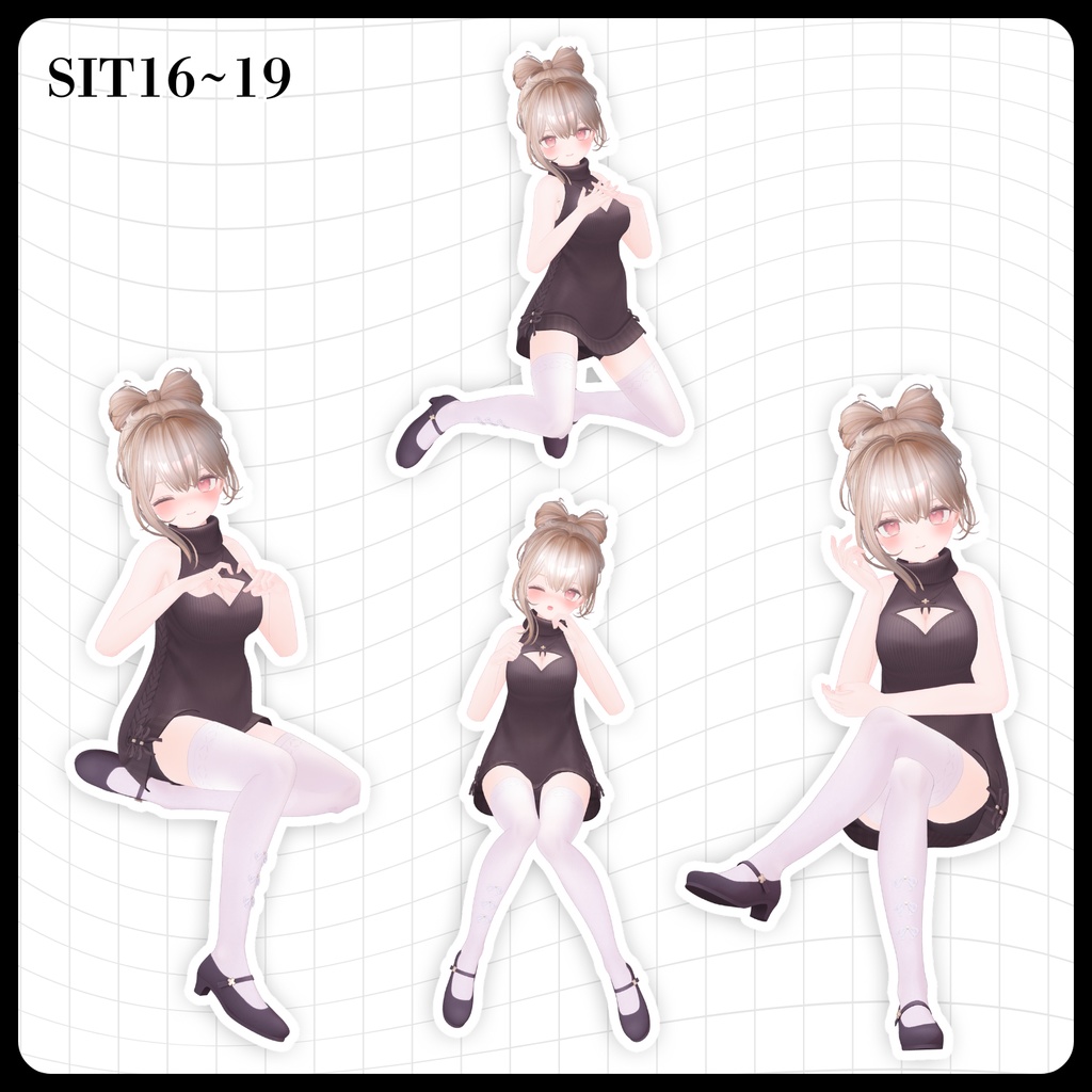 ☕【FREE】撮影向けPOSE Set 50種