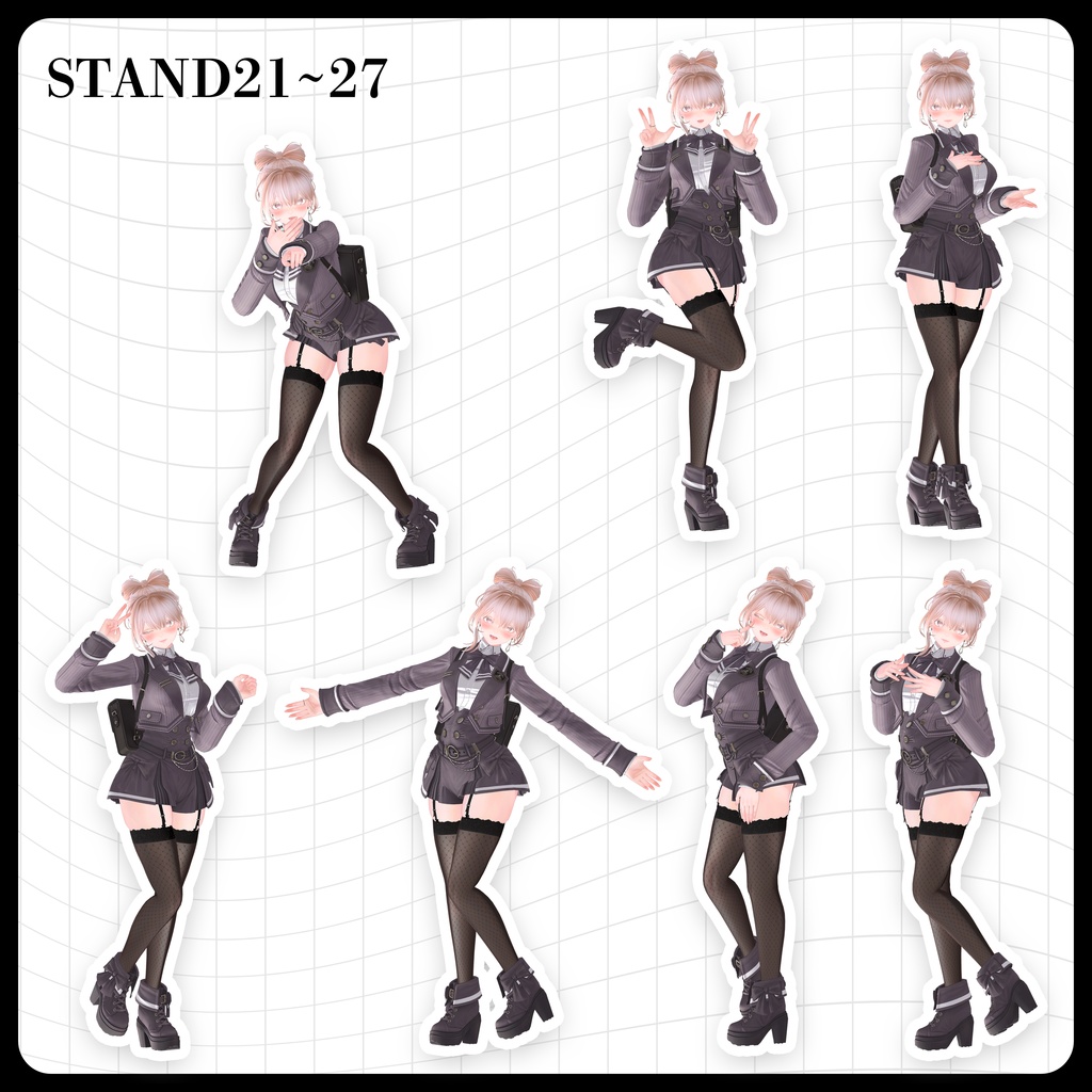 ☕【FREE】撮影向けPOSE Set 50種