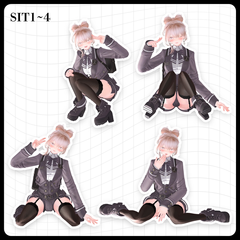 ☕【FREE】撮影向けPOSE Set 50種