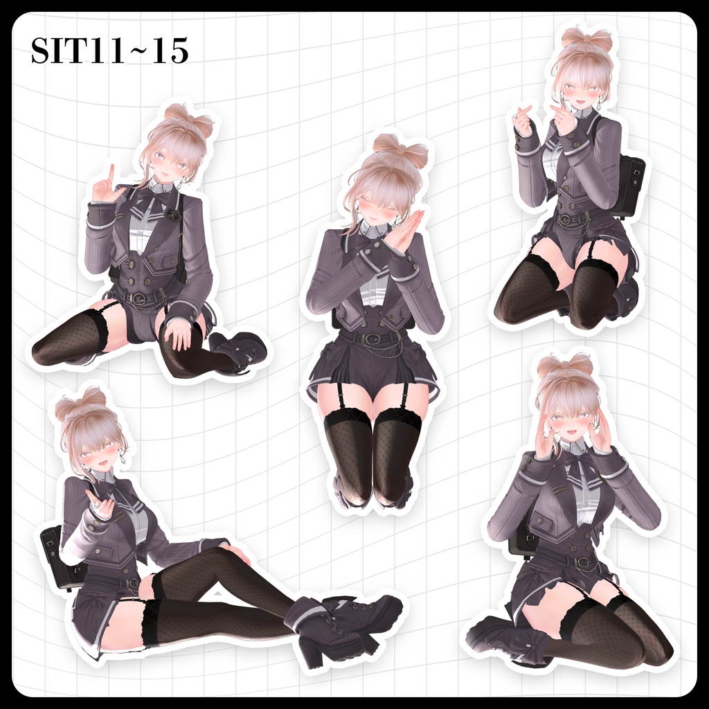 ☕【FREE】撮影向けPOSE Set 50種