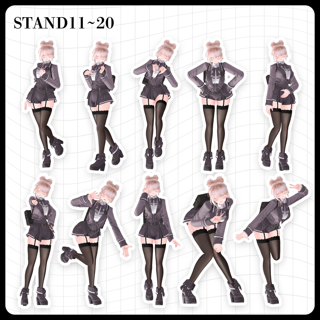 ☕【FREE】撮影向けPOSE Set 50種