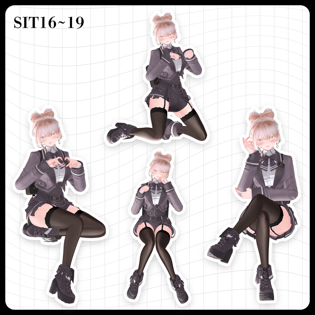 ☕【FREE】撮影向けPOSE Set 50種