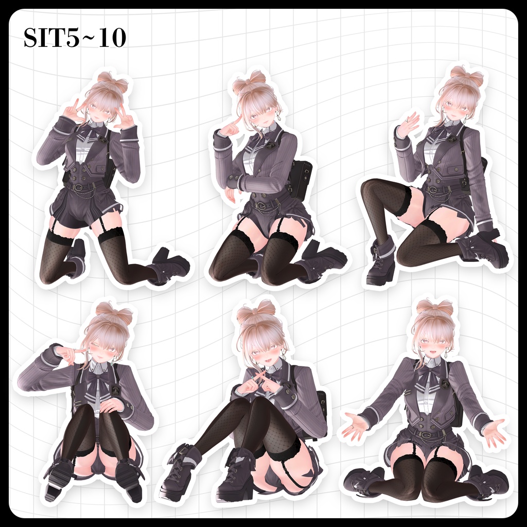 ☕【FREE】撮影向けPOSE Set 50種