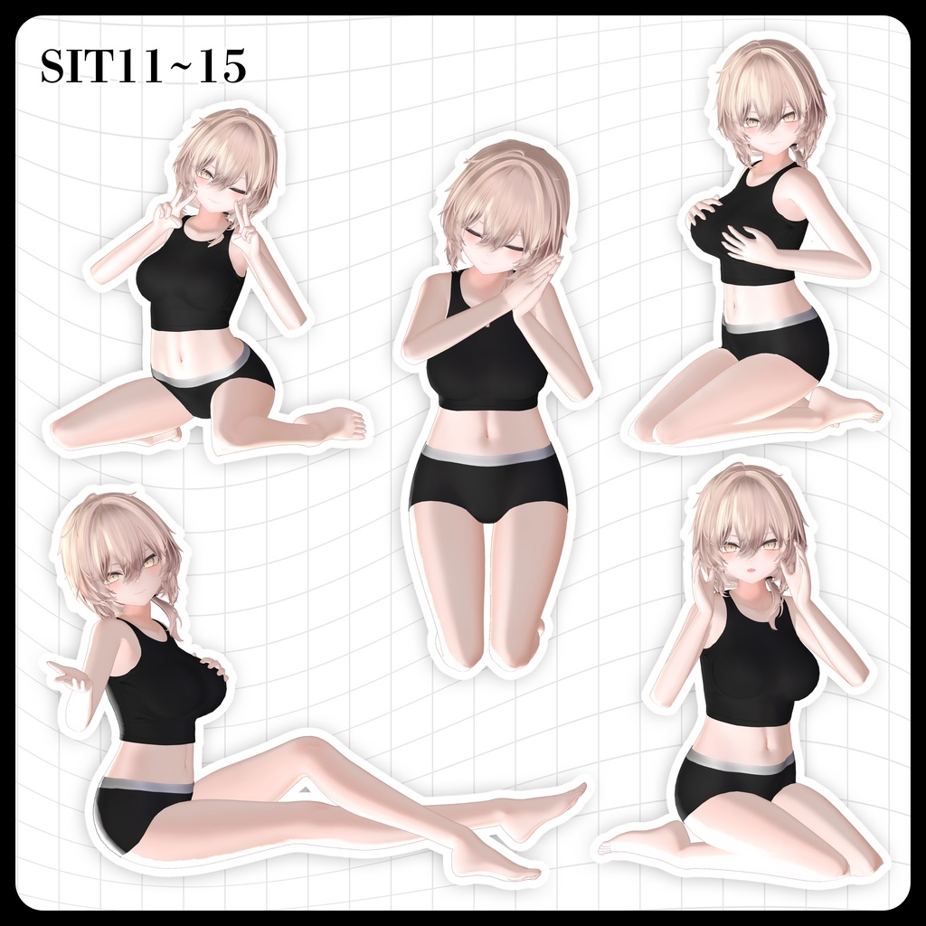 ☕【FREE】撮影向けPOSE Set 50種《 期間限定SALE 》