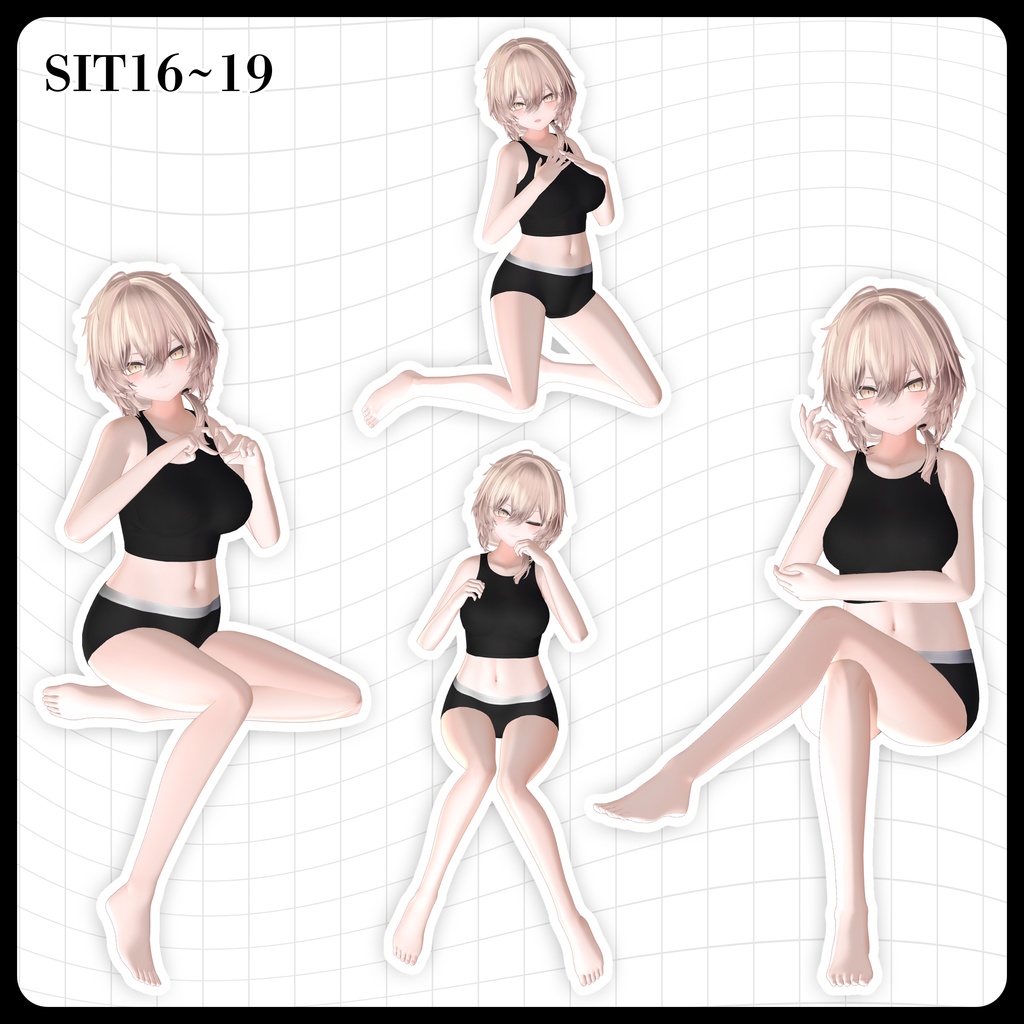 ☕【FREE】撮影向けPOSE Set 50種《 期間限定SALE 》