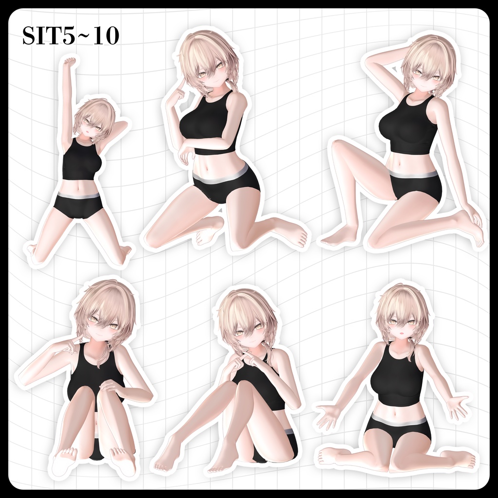 ☕【FREE】撮影向けPOSE Set 50種《 期間限定SALE 》