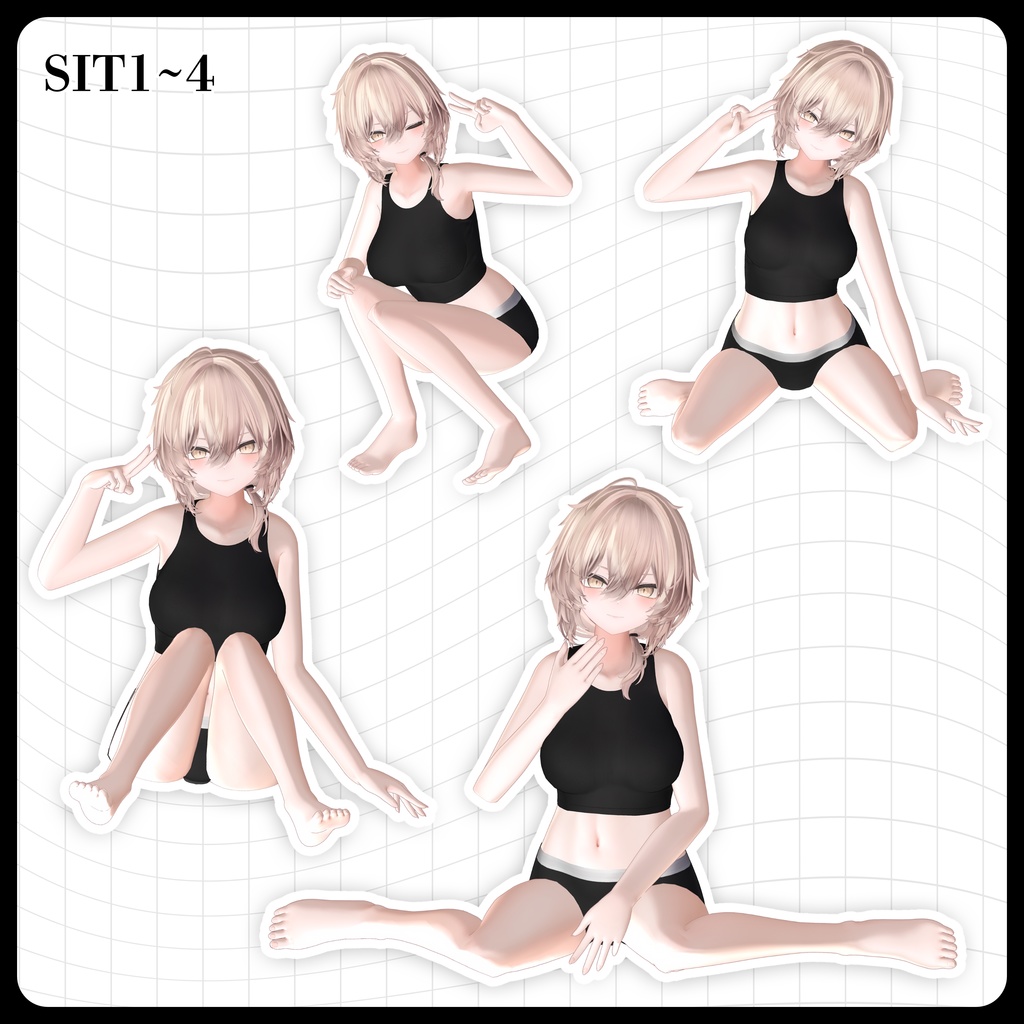 ☕【FREE】撮影向けPOSE Set 50種《 期間限定SALE 》